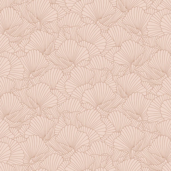 Tapete mit fächerförmigem Muster