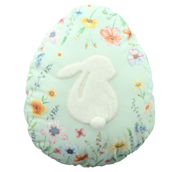 FRANK FLECHTWAREN|Dekokissen Osterei, 43 x 33 cm, POLYESTER