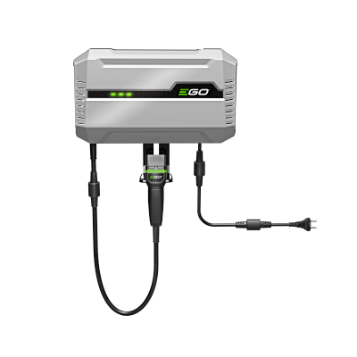 EGO Akku-Ladegerät mit Netzkabel und LED-Anzeige
