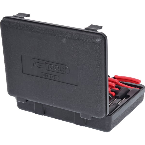 KS Tools Logo Werkzeugsatz im geöffneten schwarzen Kunststoffkoffer