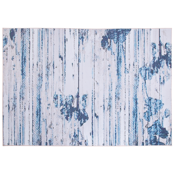Teppich blau 160 x 230 cm Kurzflor BURDUR