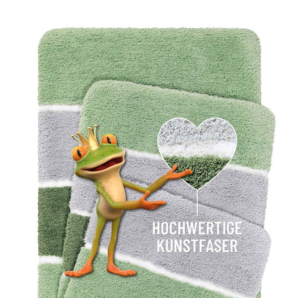 Badteppich Lind Grün Rio Marina  Homie Living 55x65 cm