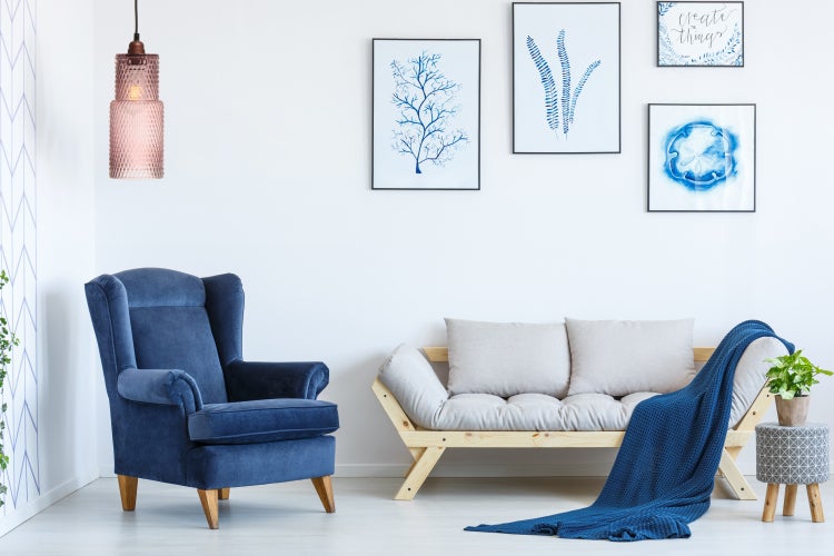 Glas Lampe Modern Rosa 34 cm | Wohnzimmer Esszimmer Leuchte