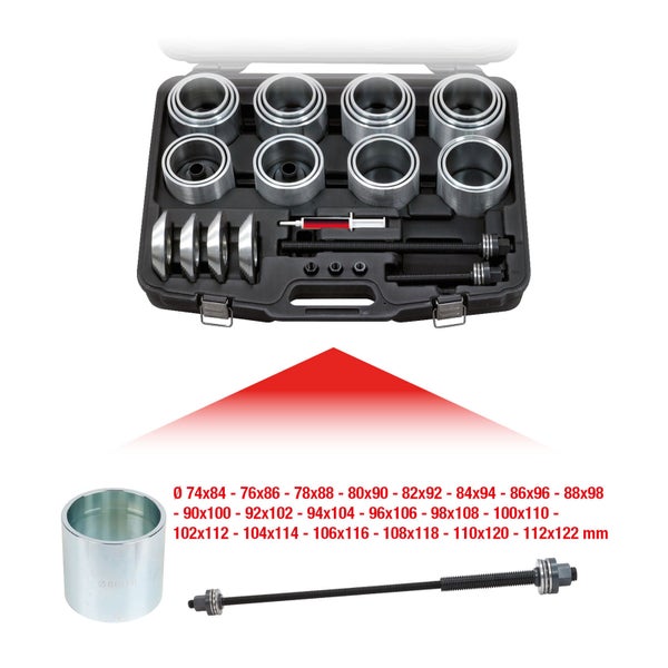 KS TOOLS Druck- und Zughülsen-Satz 46tlg. - 700.1810