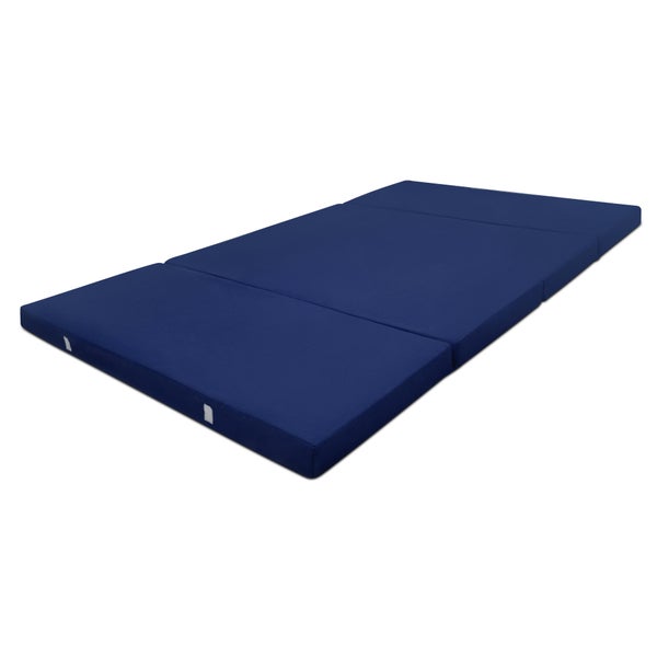 Beautissu Comfort Klappmatratze 195x120x7cm Dunkelblau