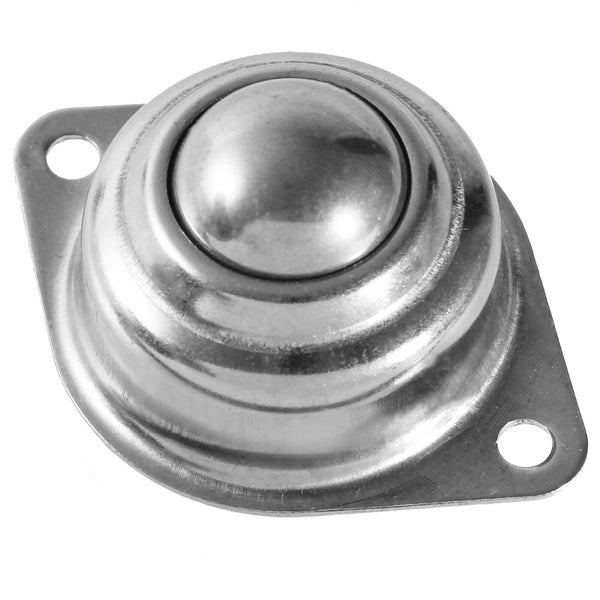 Kugelrolle mit Montageplatte aus Metall fuer den Moebelbau und Transportanwendungen