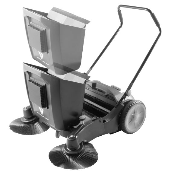 STAHLWERK Kehrmaschine 1000 mm 55 l Handkehrmaschine Bodenkehrmaschine Besen