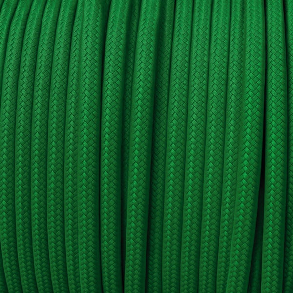 Grüne Textilkabelrolle