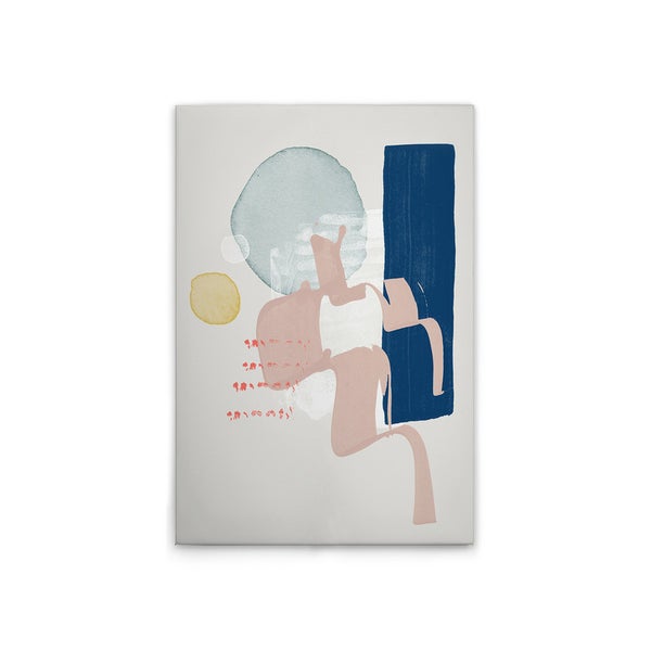 Abstraktes Wandbild mit geometrischen Formen