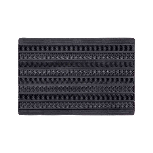 Schmutzfangmatte aus Gummi mit Rillenmuster