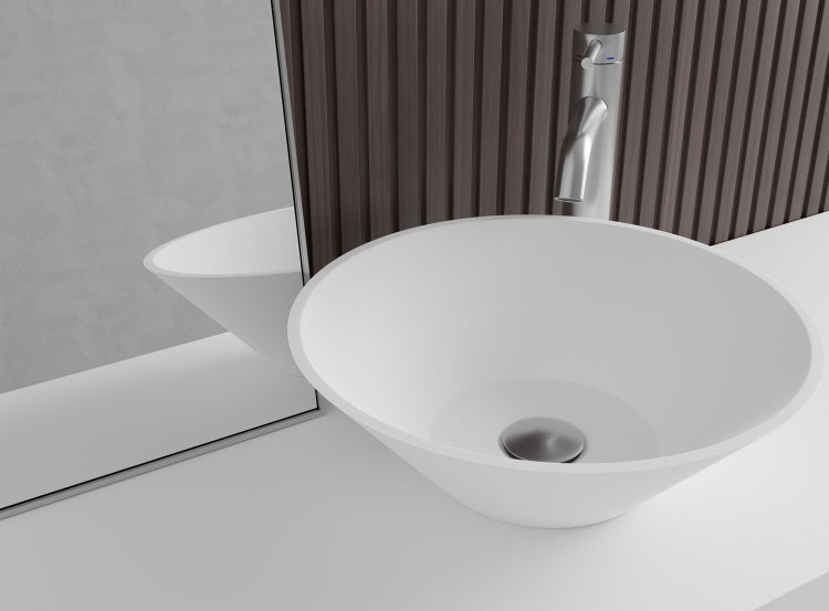 Badarmatur Exklusive Badarmatur aus gebürstetem Edelstahl – Elegantes Design