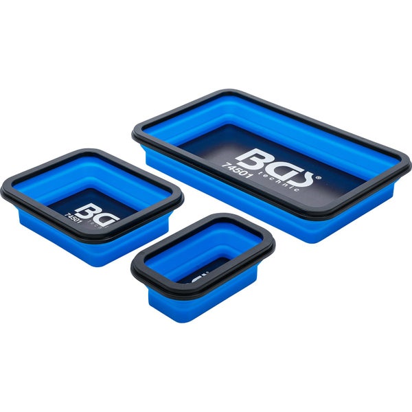 BGS Magnet-Haftschalen-Satz Silikon faltbar 3tlg. - 74501