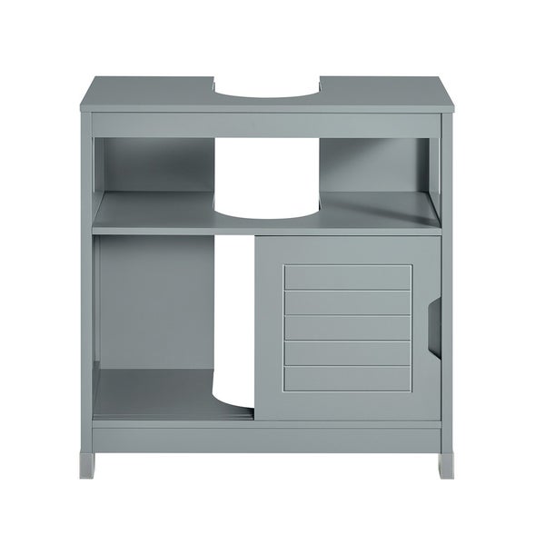 Waschbeckenunterschrank mit einer Tür und Regalfächern