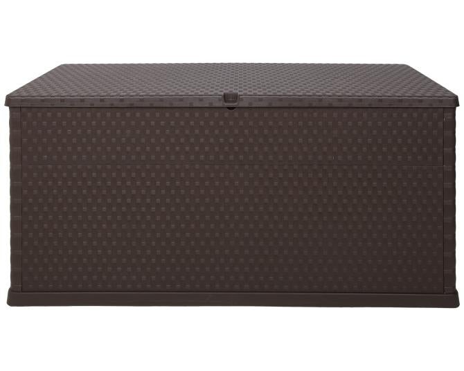 Ondis24 Kissenbox Sitztruhe Rattan braun, Aufbewahrungsbox, Box