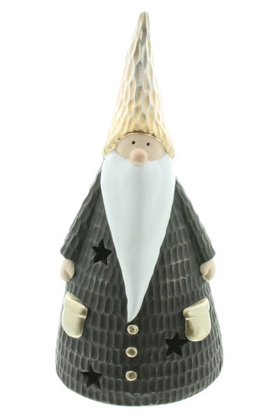 FRANK FLECHTWAREN | LED-Figur Weihnachts-Wichtel, 14 x 11 x 28,5 cm, POLYRESIN, KUNSTSTOFF