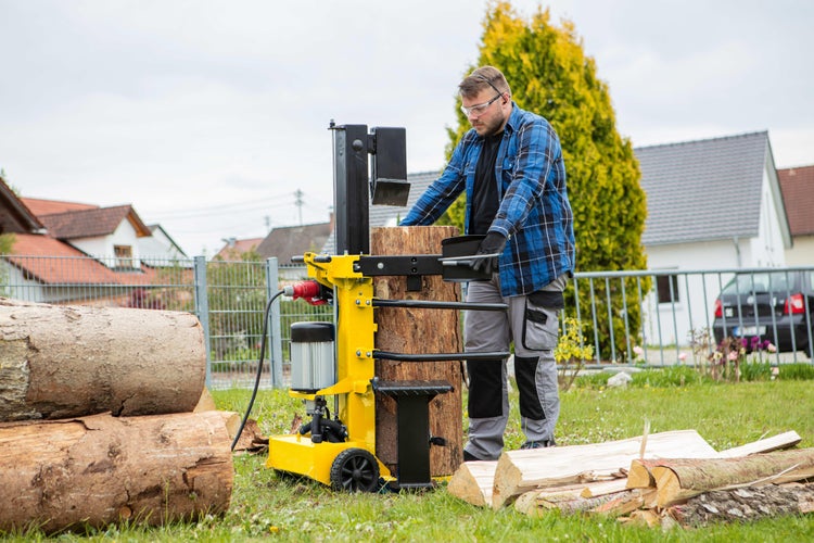 BAMATO HO-8PRO Holzspalter mit Elektroantrieb - 8 Tonnen Spaltkraft für Hart- und Weichholz