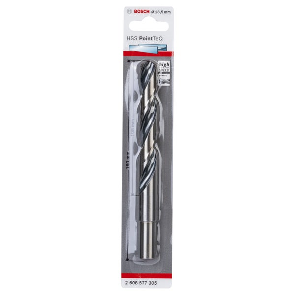 Bosch 1x HSS PointTeQ DIN 338 red. Schaft 13,5 x 108 x 160 mm - 2608577305