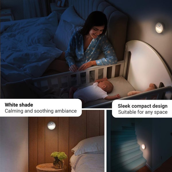 Proxinova Nachtlicht mit Bewegungsmelder, 3er Set, LED Nachtlicht mit Bewegungsmelder Batterie, Licht mit Bewegungsmelder, Ideal für Schrank, Badezimmer, Nachtlicht mit niedrigem Energieverbrauch