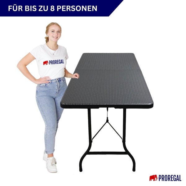 Klapptisch für bis zu 8 Personen