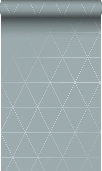 Origin Wallcoverings Tapete grafische Dreiecke Graublau - 0,53 x 10,05 m - 347713