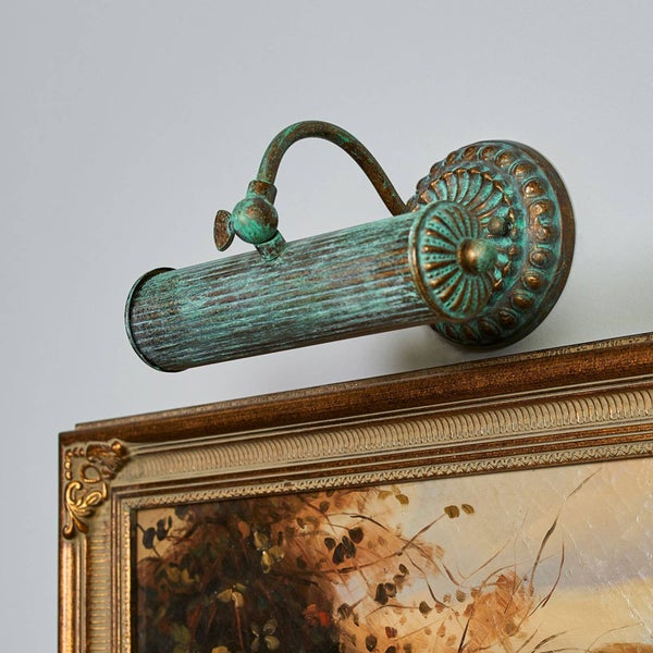 Lindby Wandleuchte, Wandlampe Innen Beno (Retro Vintage Antik) in Bronze aus Metall (1 flammig E14) - Bilderleuchte Wandstrahler Wandbeleuchtung Schlafzimmer / Wohnzimmer Wohnzimmerleuchte