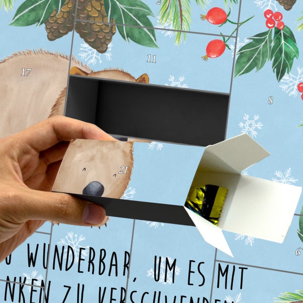 Mr. & Mrs. Panda Befüllbarer Adventskalender Wombat - Blau Pastell