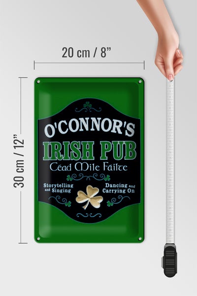 Blechschild Spruch 20x30cm O´Connor`s Irish Pub dancing