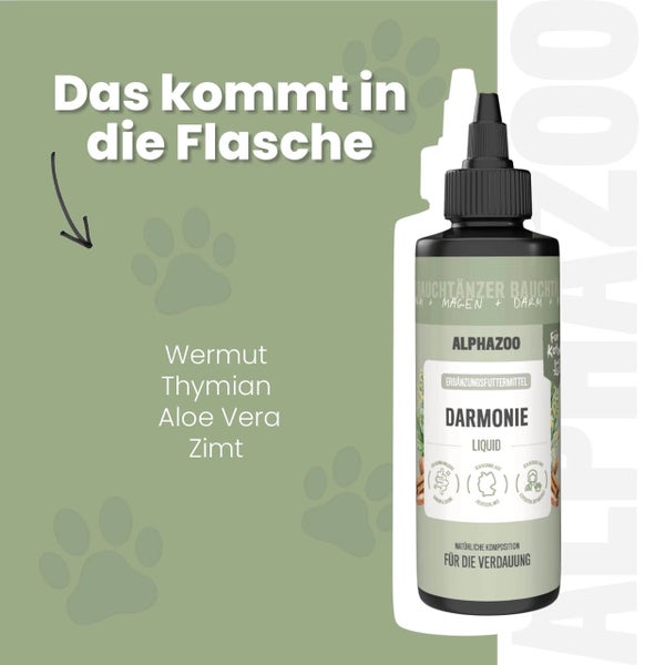 Alpahzoo Darmonie Liquid zur Unterstützung der Verdauung