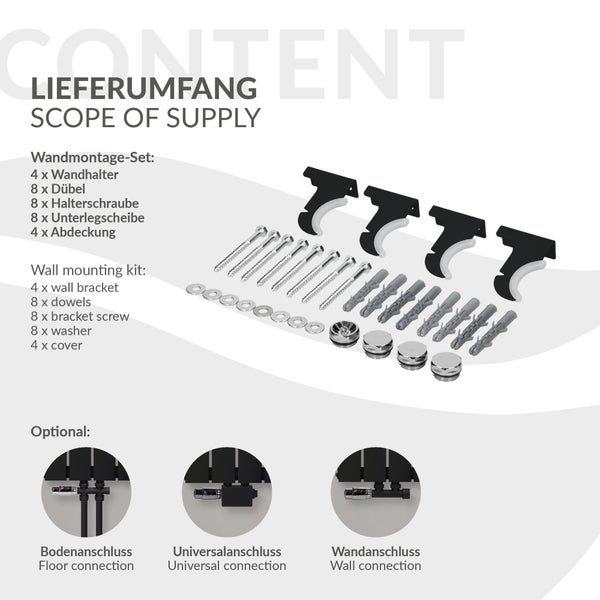 Aluminium Mehrzweckleiter mit Made in EU Zeichen