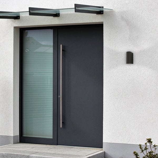Außenwandleuchte - 9,4W, 800lm, IP44, LED, warmweiß, schwarz