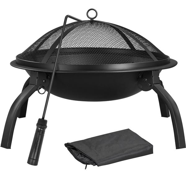 Multifunktionale Feuerschale mit Zubehör für den Garten
