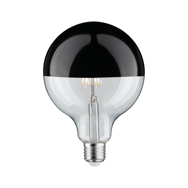 Modern Classic Edition Standard 230V LED Globe Kopfspiegel E27 G125 600lm 6,5W 2700K dimmbar Kopfspiegel Schwarzchrom