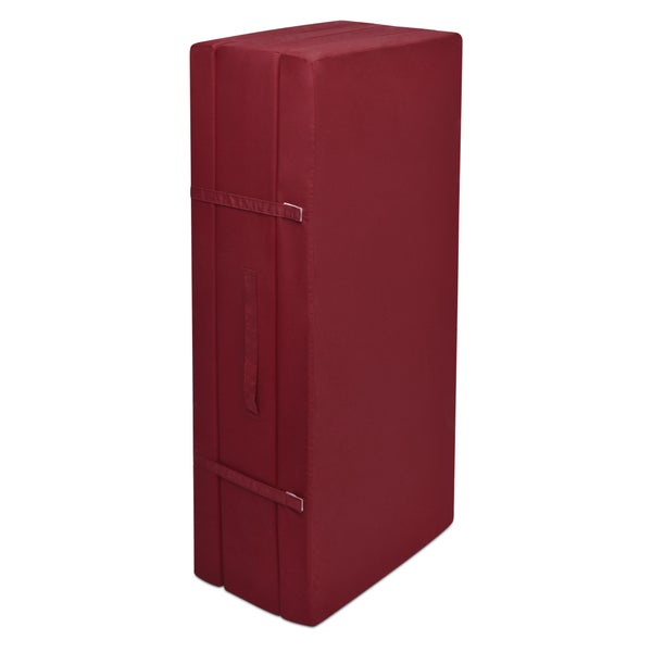 Beautissu Comfort Klappmatratze 195x120x7cm Dunkelrot