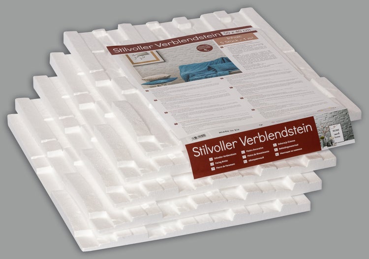 Homestar Wandpaneel Verblendstein Ambiente, 50 x 40 cm, Set 5 Stück