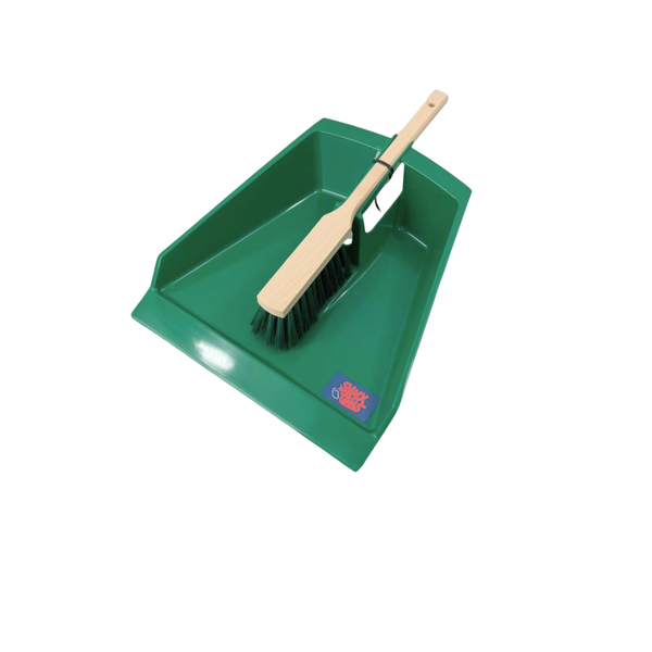 Kehrgarnitur mit Kehrblech und Handfeger