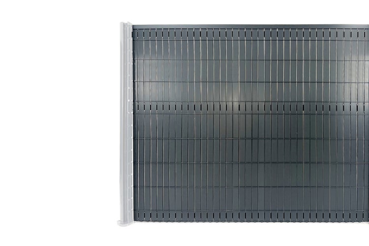 PVC-Sichtschutzlamellen-Set 4m CINTO H.170cm grau