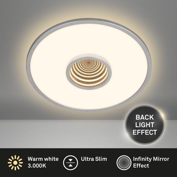 LED Deckenlampe LED Deckenleuchte Infinity Mirror Tunneleffekt Wohnzimmer Flur