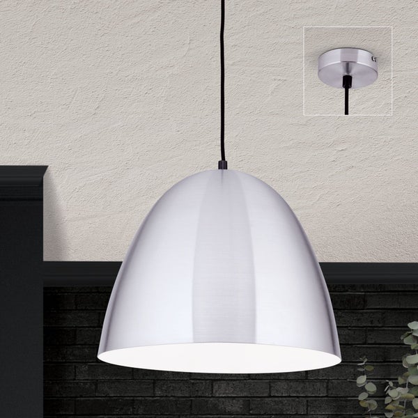 Hängeleuchte Loft 40 x 30 cm Silber Matt 1 x E27