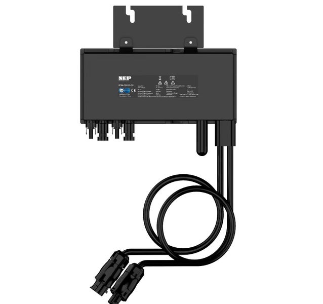 Balkonkraftwerk Set inkl. 600W Micro Wechselrichter, 2 Halterung, Stromkabel und Solarkable, 0% Mwst.