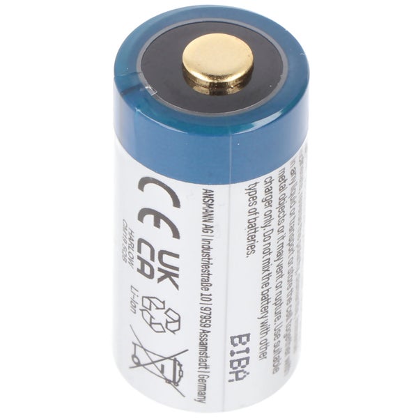 CR123 A Li-Ion Akku mit 3,7 Volt, max. 850mAh 4 Stück und LCD-Schnell-Ladegerät