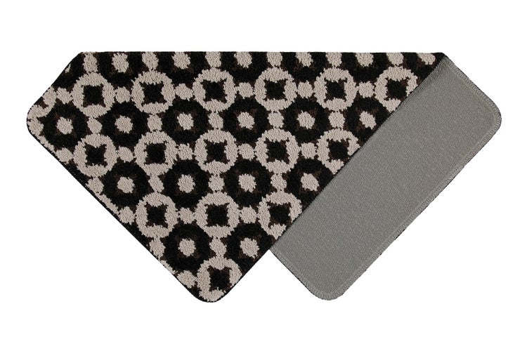 Badteppich Schwarz Taupe J&J  WECONhome Basics 70x120 cm
