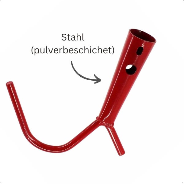 Halterung aus pulverbeschichtetem Stahl für Gartenwerkzeuge