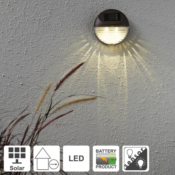 Solarleuchte zur Wandmontage mit LED und Bewegungssensor