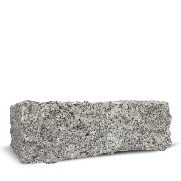 Granit Mauerstein mit bruchrauer Oberfläche
