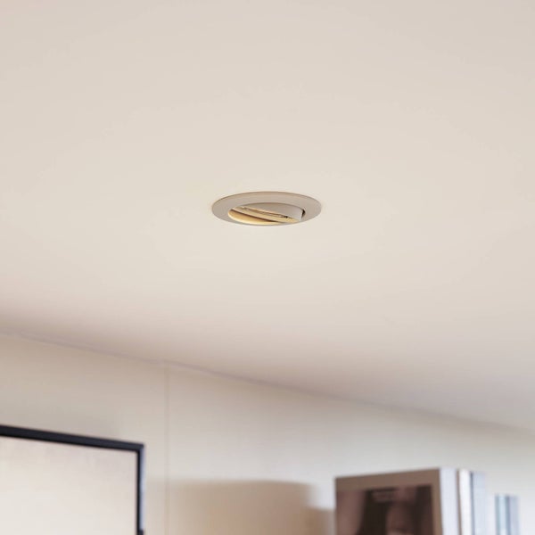 PRIOS Fibur (Modern) in Creme aus Metall (1 flammig, GU10) Wohnzimmerleuchte