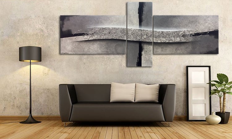Unser Wandbild -Connect Opposites- 240x70x2 cm handgemaltes Unikat