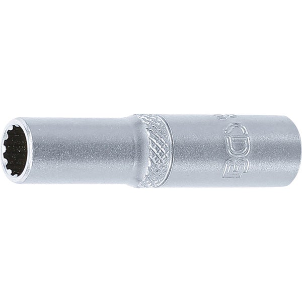 BGS Steckschlüssel-Einsatz Gear Lock tief Antrieb Innenvierkant 6,3 mm (1/4) SW 7 mm - 10157