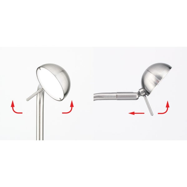 Demonstration der Verstellbarkeit einer Lampe