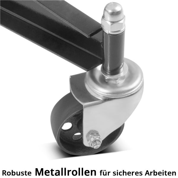 Metallrolle für Werkbank