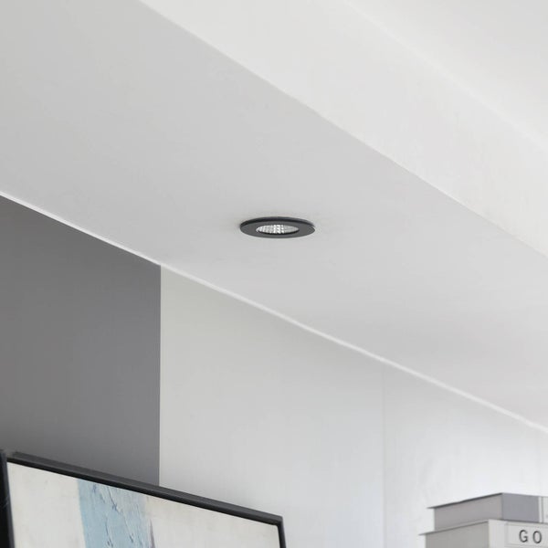 Arcchio LED Einbaustrahler Lirin (Modern) in Schwarz aus Aluminium (1 flammig, ) - HV-Einbaustrahler Einbauleuchte Wohnzimmerleuchte